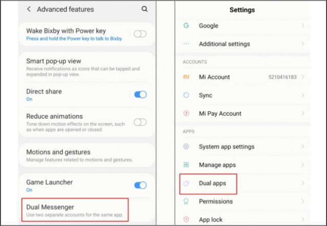 Dual-Apps-Feature