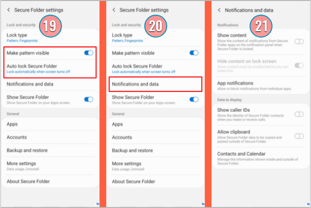 Secure-Folder-Notification-Settings