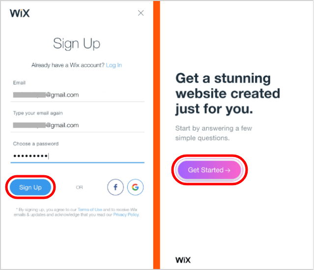 Wix-Registration